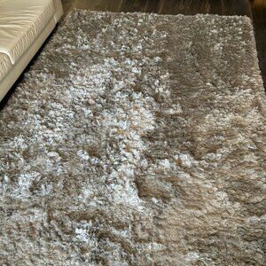 BoConcept Neat Rug, Iron Grey, W 78 ¾ x L 118 ¼ inches, 100% polyester